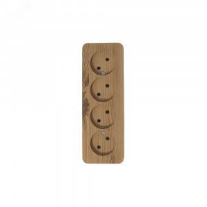 Розетка 4-м ОП Blanca 16А IP20 250В без заземл. без защ. шторок с изолир. пластиной ясень SE BLNRA000415