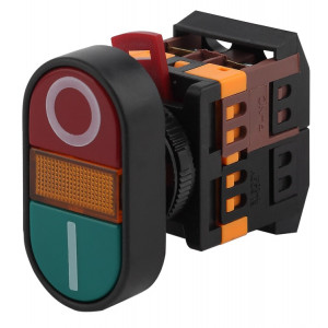 Кнопка APВВ-22N "I-O" d22мм неон/240В 1з+1р (10/400/3200) Б0045624