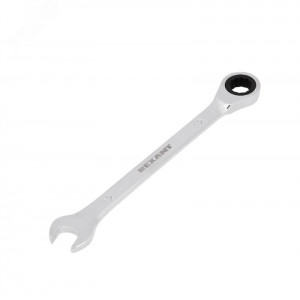 Ключ комбинированный трещоточный 12мм, CrV, зеркальный хром 12-5807-1