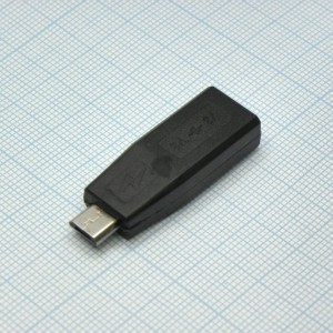 USB AD miniUSB 5BF/ microUSB 5BM, Переходник с розетки miniUSB на вилку microUSB