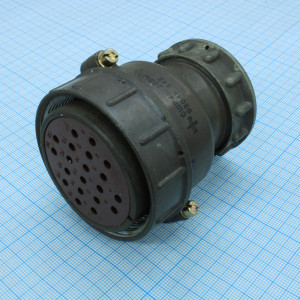 СШР48П20ЭШ2 розетка, Соединитель  цилиндрический низкочастотный негерметичный 20 контактов