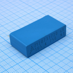 B32676E1155K000, Конденсатор металлоплёночный полипропиленовый 1.5мкФ ±10% 750В радиальный