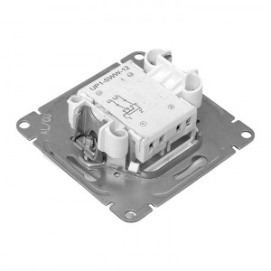 Механизм выключателя, одноклавишный, перекр-стный, белый Эпика EKF UP1-SWW-12