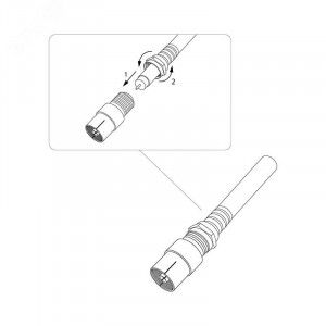 Переход гнездо F - гнездо TV 05-4301