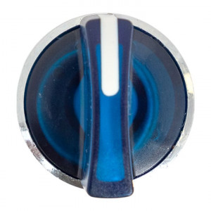 Исполнительный механизм переключателя ХB4 синий на 2 положения возвратный без фиксации, с подсветкой с короткой ручкой IP65 EKF XB4BD2L-B-65