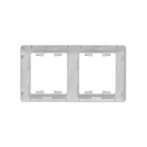 Рамка 2-м Glossa вертикал. платина SE GSL001206