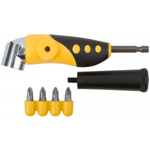 Адаптер угловой металлический прорезиненный 45 градусов 37853