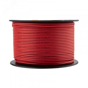Провод ПГВА 1х0,75мм2, красный, бухта 100м