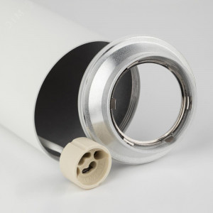 PL1 GU10 WH 300 Подсветка подвесной, GU10, D80*300мм, белый (20/240) Б0041508