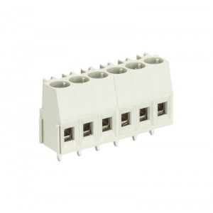 Клемма 8191/6 OB, Клемма горизонтальный подвод кабеля, на плату, шаг: 5.0 мм, 6 полюсов, фиксация провода винтовая, исполнение: без маркировки, 300V, 16А, цвет: серый