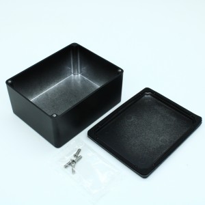 BS25BK, Герметичный алюминиевый корпус с прокладкой, IP66, черный