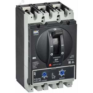 Автоматический выключатель в литом корпусе ARMAT 3P типоразмер A 35кА 100А расцепитель термомагнитный регулируемый AR-MCCB-3A-035-0100A-ATUC