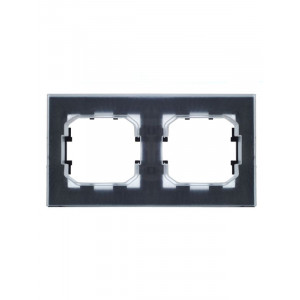 Рамка 2-м IP44 BRITE РУ-2-БрЧ-44 черн. BR-M22-44-K02