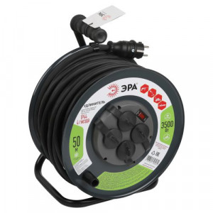 Удлинитель на метал. катушке 4х50м с заземл. IP44 RMx-4es-3х2.5-50m-IP44(KG) КГ с выкл. Б0052919