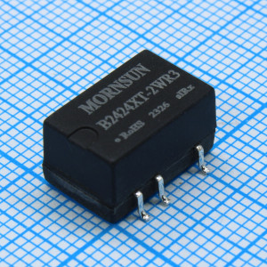 B2424XT-2WR3, Преобразователь DC/DC мощность, Вт: 2 вход 24В выход 24В 83мА изоляция 1500В