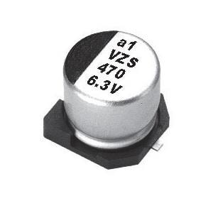 VZS101M1ETR-0606, Алюминиевые электролитические конденсаторы для поверхностного монтажа 25 Volts 100uF 20% 6.3X5.7