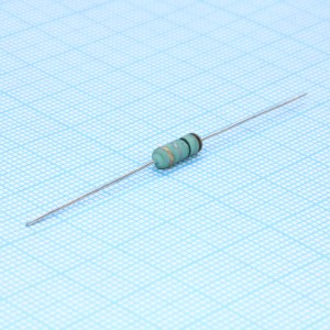 KNP-50JB-52-0R1, Проволочный круглый резистор постоянный 0.5Вт 0.1Ом ±5% ±300ppm/°C