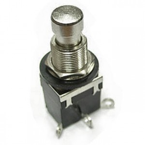 PBS-24-112 ON-(ON) МЕТАЛЛ, Кнопочный переключатель PBS-24-112, ON-ON, металлический