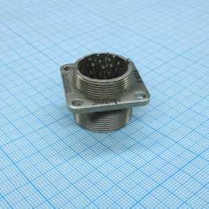 2РМГ22Б10Ш1Е2, Соединитель  цилиндрический низковольтный герметичный