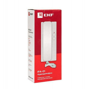 Аудиодомофон (аудиотрубка) IPA-01 бел. 2пр. IP20 int-ipa-01
