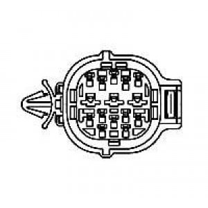 85262-1, Автомобильные разъемы E-S MK-2(+) 15P PLUG ASSY