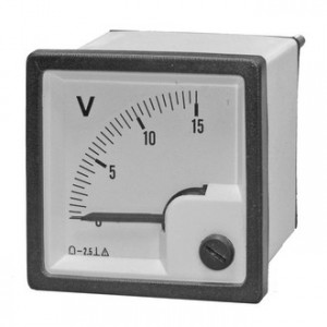 Вольтметр   15В   (48Х48), Измерительная головка DCV 15V вертикального положения, класс точности 2,5