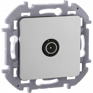 Розетка телевизионная оконечная TV Inspiria 10дБ 5-862мГц механизм алюм. Leg 673872