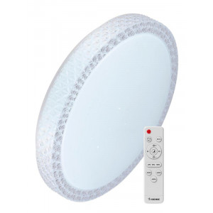 Светильник светодиодный PREMIUM SAPHIR 55Вт 230В 3000-6500К 4400лм IP40 395х95мм настенно-потолоч. управляемый с пультом ДУ КОСМОС KSSaph55W