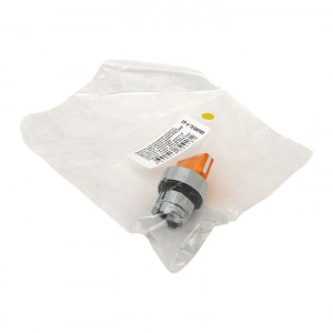 Исполнительный механизм переключателя ХB4 желтый на 3 положения возвратный без фиксации, с подсветкой с короткой ручко IP65 EKF XB4BD3L-Y-65