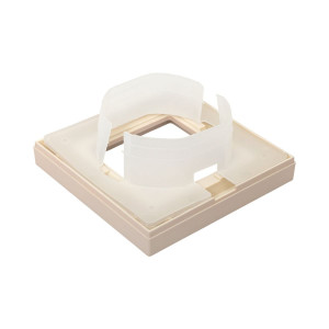 1 - местная рамка, IP44, кремовая, пластик Эпика EKF UP1-FPI-01-44