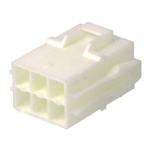 VLR-06V, Вилка; провод-провод; "папа"; PIN: 6; без контактов; на провод