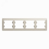 Изображение товара GLOSSA 4-постовая РАМКА, горизонтальная, МОЛОЧНЫЙ GSL000904