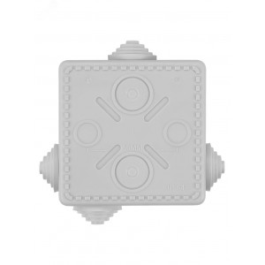 Распаячная коробка ОП 80х80х50мм, крышка, IP54, 7вх. SQ1401-0112