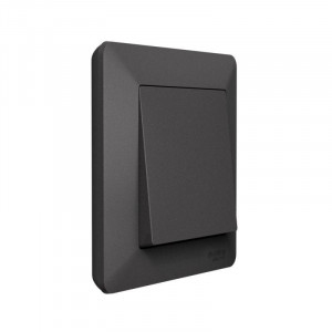 ATLASDESIGN AIR 1-постовая РАМКА, БАЗАЛЬТ/дымчатый черный ATN221401