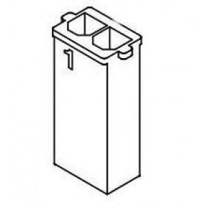 172673-3002, Headers & Wire Housings Super-Sabre 7.5mm Plg Hsg GlwWire 2Ckt