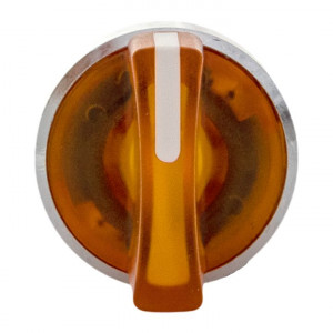 Исполнительный механизм переключателя ХB4 желтый на 2 положения с фиксацией, с подсветкой с короткой ручкой IP65 EKF XB4BD2FL-Y-65