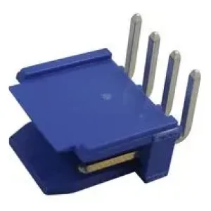 76382-304LF, Соединитель защищенный (2 стороны) 4 контакт(-ов) 2.54мм луженый угловой монтаж в отверстие пакет