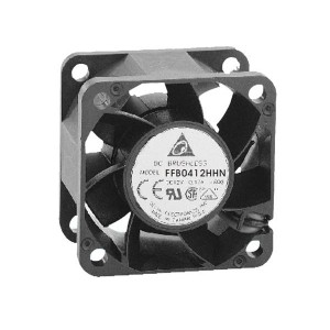 FFB0412HN-F00, Вентиляторы постоянного тока DC Tubeaxial Fan, 40x28mm, 12VDC, Ball Bearing, 3 Lead Wires, Tachometer