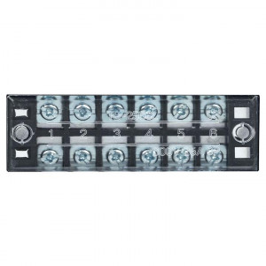 Терминал клеммный TB-2506 до 2.5кв.мм 25А 6 клеммных пар tb-2506