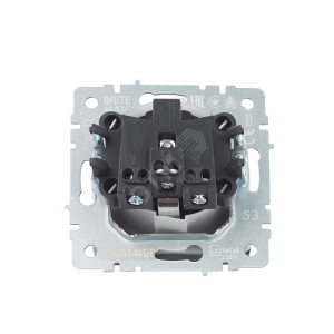 Розетка BRITE РСбш10-3-44-БрГ 16А IP44 с заземл. защ. шторки с крышкой графит BR-R16-16-44-K53