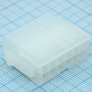 39012121, Корпус разъема Вилка 12 конт.(2х6) шаг 4.2мм монтаж на панель серия Natural Mini-Fit Jrї пакет