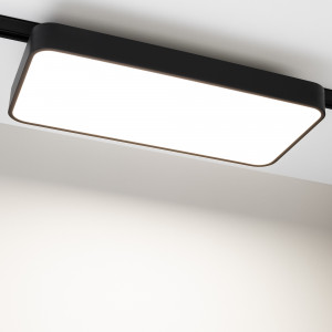 Светильник LGD-AFINA-4TR-S600x300-50W Day4000 (BK, 110 deg, 230V) 035495(1), Светильник подвесной для треков/шин 4 провода. Мощность 50 Вт, св. поток 4200 лм, 85 лм/Вт, дневной 4000 K, CRI>90, угол 110°, напряжение питания 230 В. Черный корпус из алюминия, материал рассеивателя PC, степень защиты IP20.