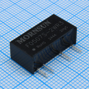 F0507S-2WR3, Преобразователь DC/DC на печатную плату 2 Вт, вход 4.5...5.5 В, выход 7.2 В/0.278 А