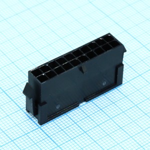 430202000, Корпус разъема 20 контактов шаг 3мм вилка монтаж на панель серия  Micro-Fit 3.0 пакет