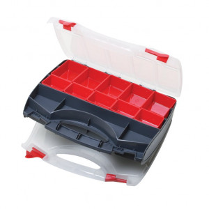 SB-3428SB, Ящик пластиковый для инструмента, органайзер для мелких деталей, 340x280x80