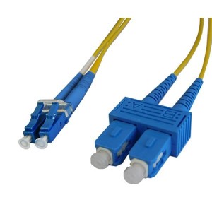 SCLC-SDTP030, Соединения оптоволоконных кабелей Fiber Optic Dplx Singlemode SC/LC 3M