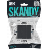 SKANDY Выключатель 3-клавишный 10А SK-V11T титан IEK SK-V30-0-10-K48