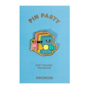 PIM328, Принадлежности Pimoroni Pimoroni Pin Party Enamel Pin Badge - Pibow
