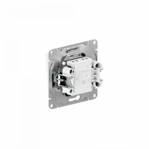 Механизм выключателя, одноклавишный, кнопочный, белый Эпика EKF UP1-SWW-13