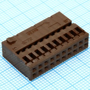 953119-2, Корпус разъема 40 контактов шаг 2.54 мм обжим на кабель автомобильного применения пакет